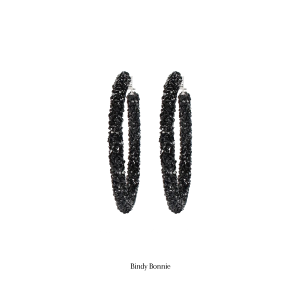 Edna Black Earrings - Imagen 2